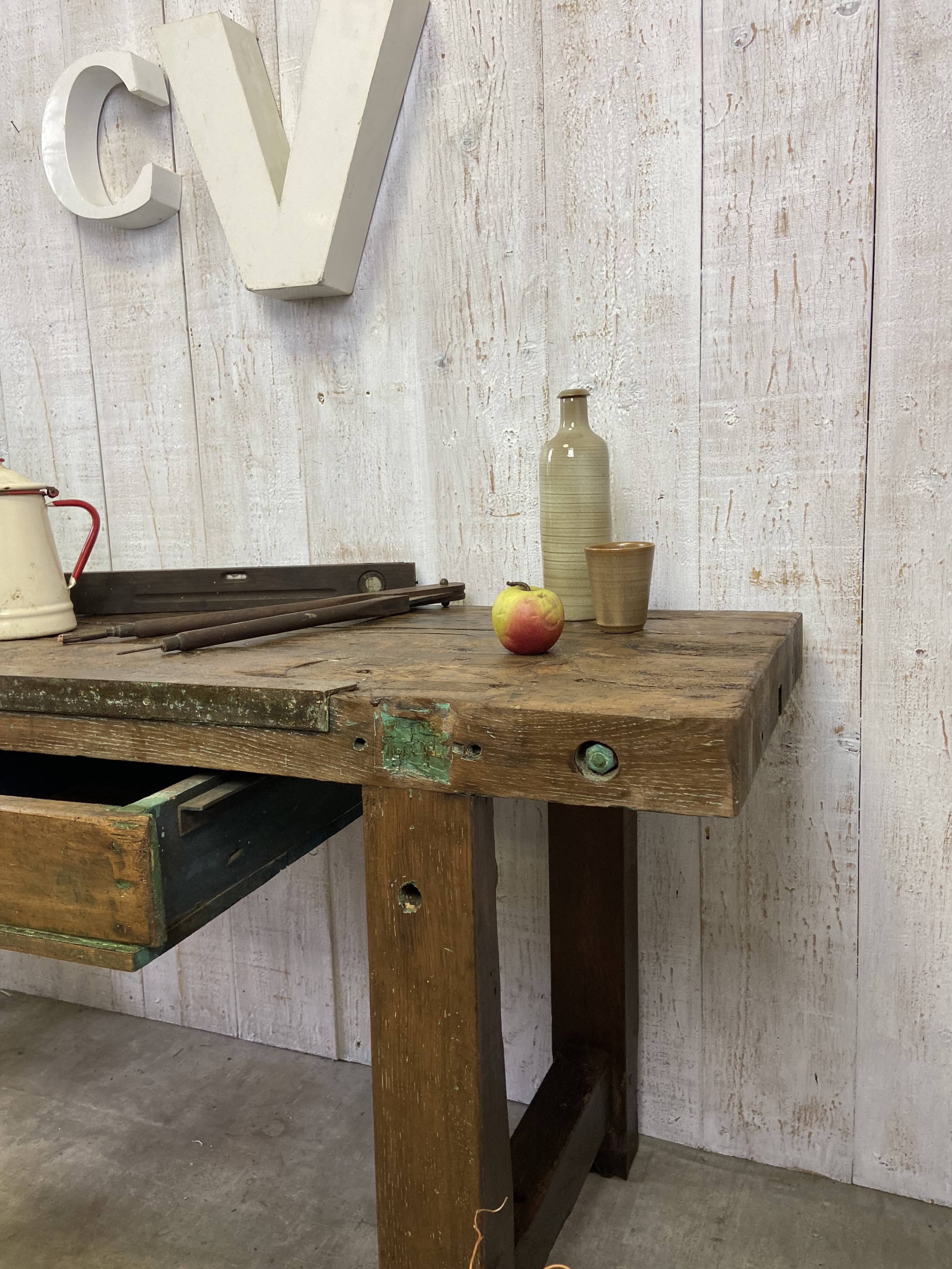 Vintage carpenter's workbench