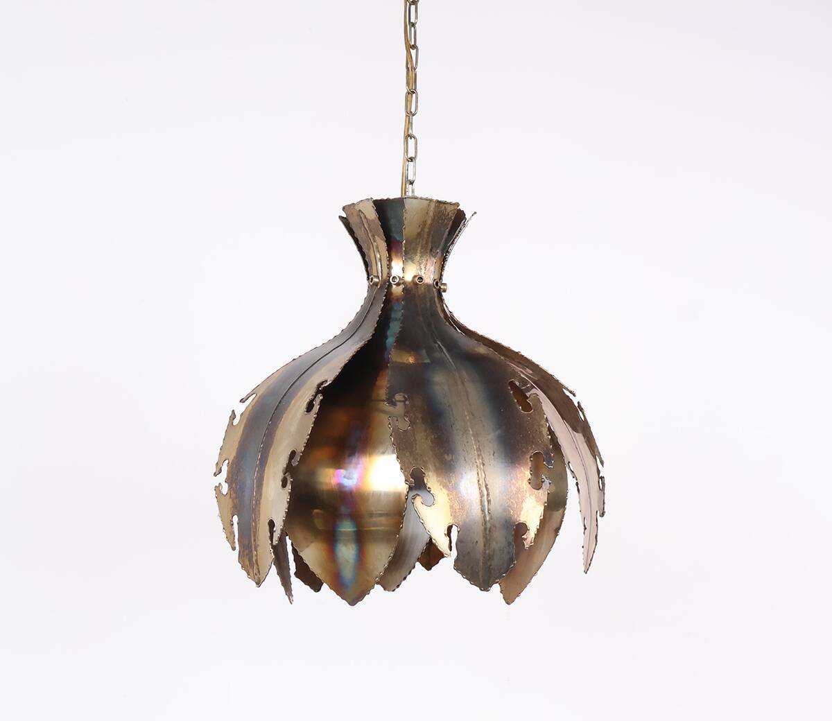 Holm Sorensen "Union" brass pendant lamp, 1960s