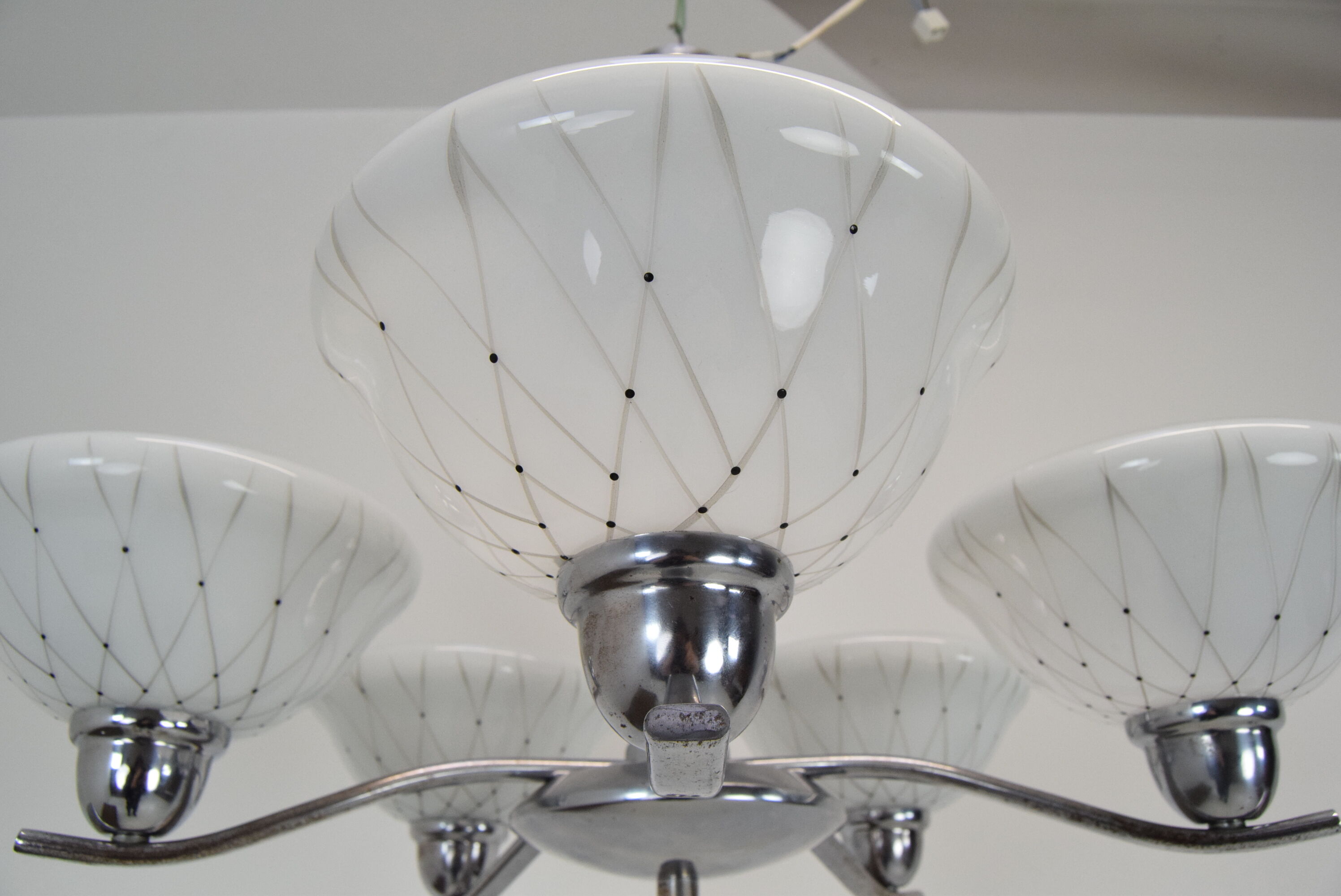 Mid-century Chandelier by company Drukov,1960's.