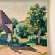 Oil painting on canvas "House and greenery" no. 55