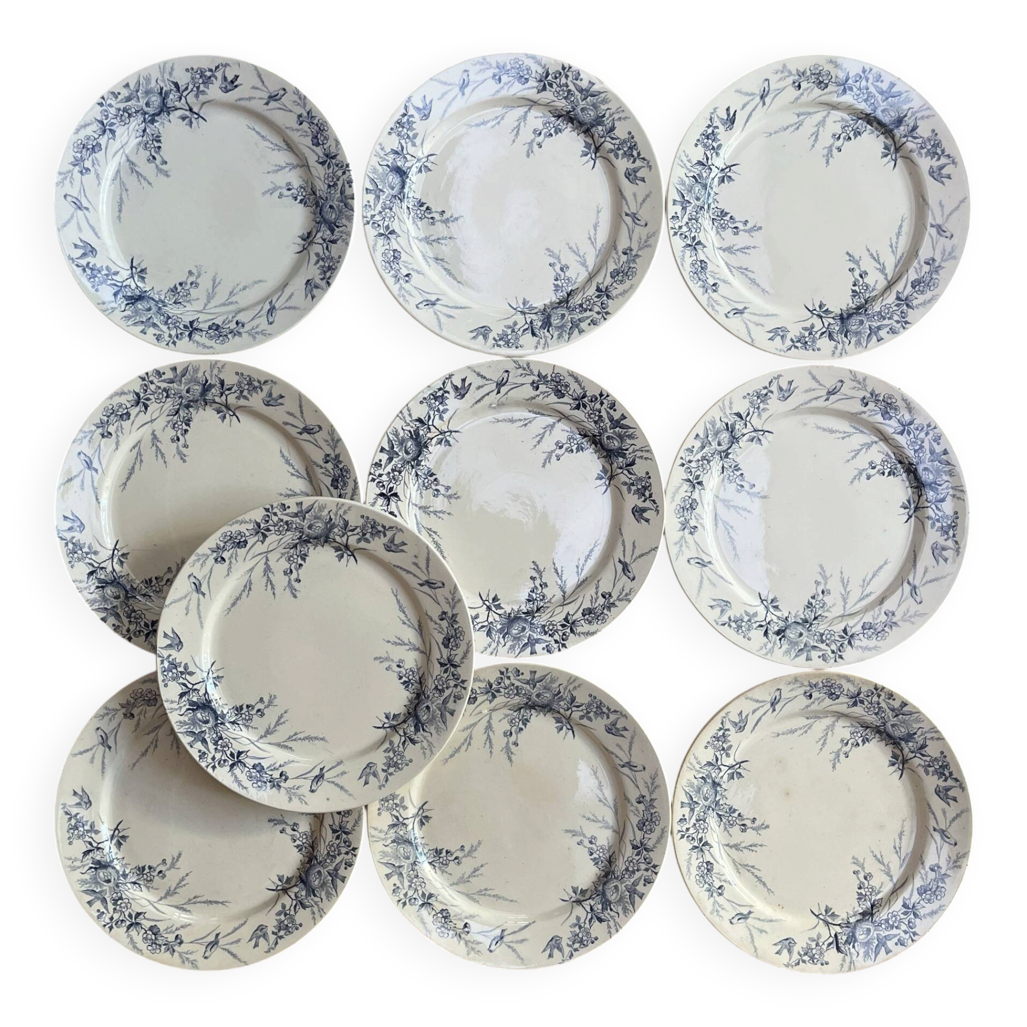 10 plates Terre de Fer Linotte