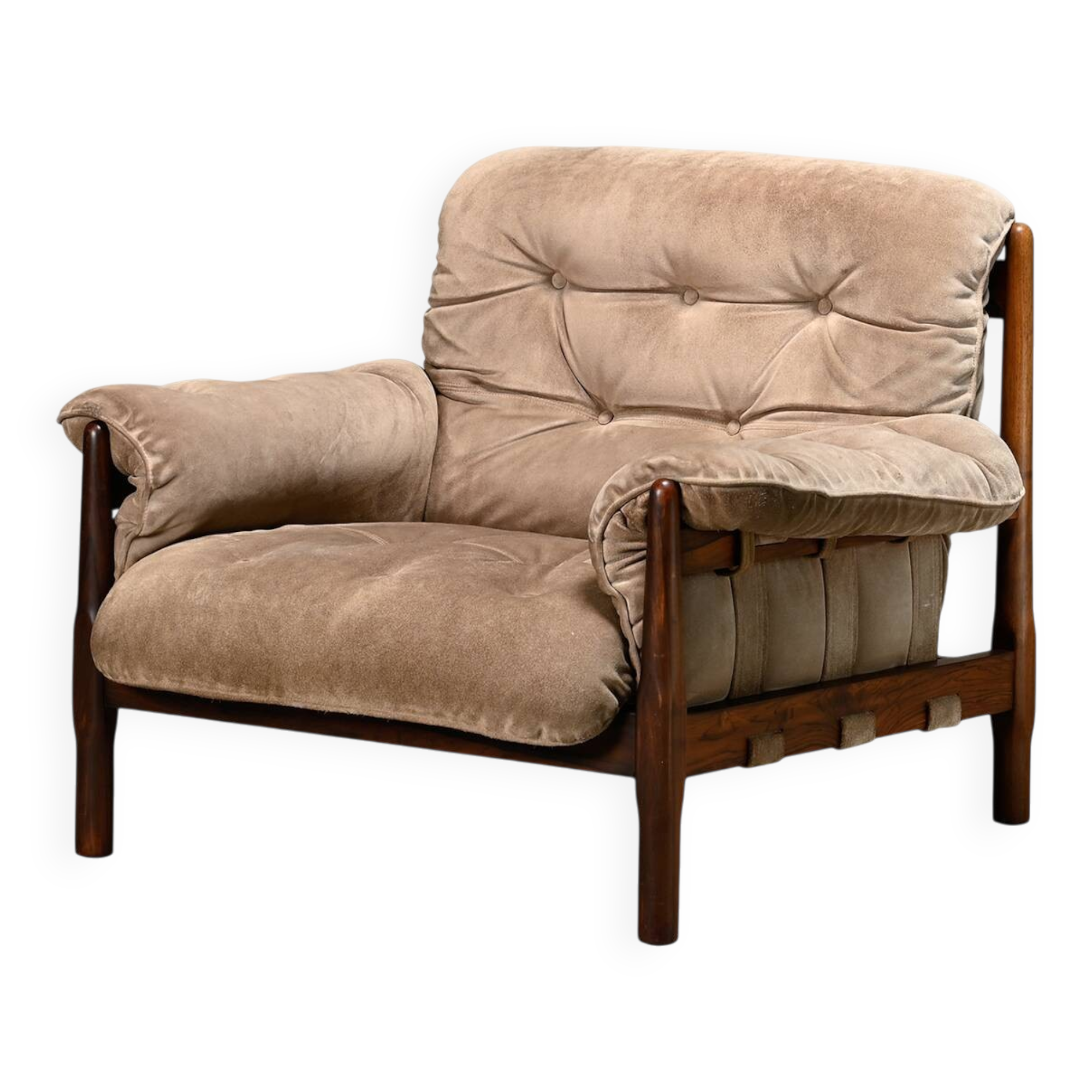 Lounge Chair Suede Leather