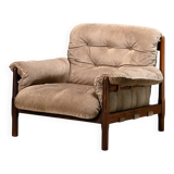 Lounge Chair Suede Leather