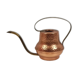 Copper and brass watering can