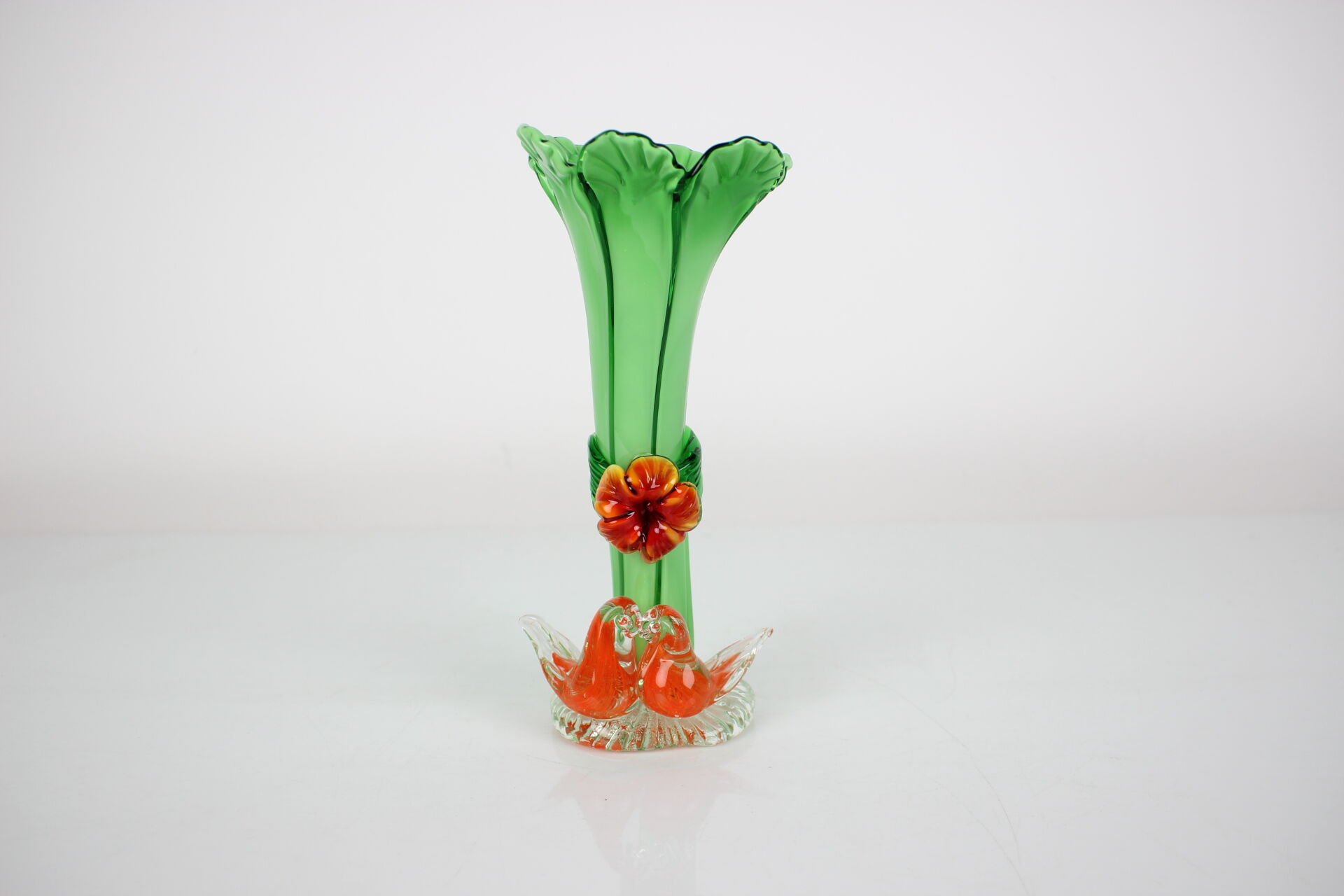 Mid-century glass vase, 1960's.