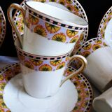 Art Deco coffee service in Limoges porcelain, 23 pieces.