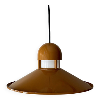 Lampe à suspension industrielle de Glashütte Limburg, moderniste des années 1960