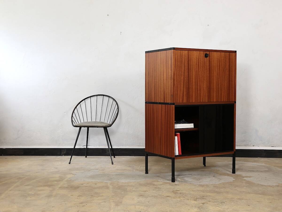 Bar cabinet/display case ARP Les Huchers de Minvielle 1960