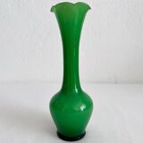 Vintage green opaline soliflore vase