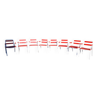 8 Tolix T2 armchairs