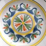 Assiette ancienne faïence polychrome Lunéville  diamètre : 230mm