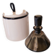 Smoked glass bottle