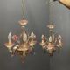 Venetian Pink Murano Glass Chandeliers Set of 2, 1960s