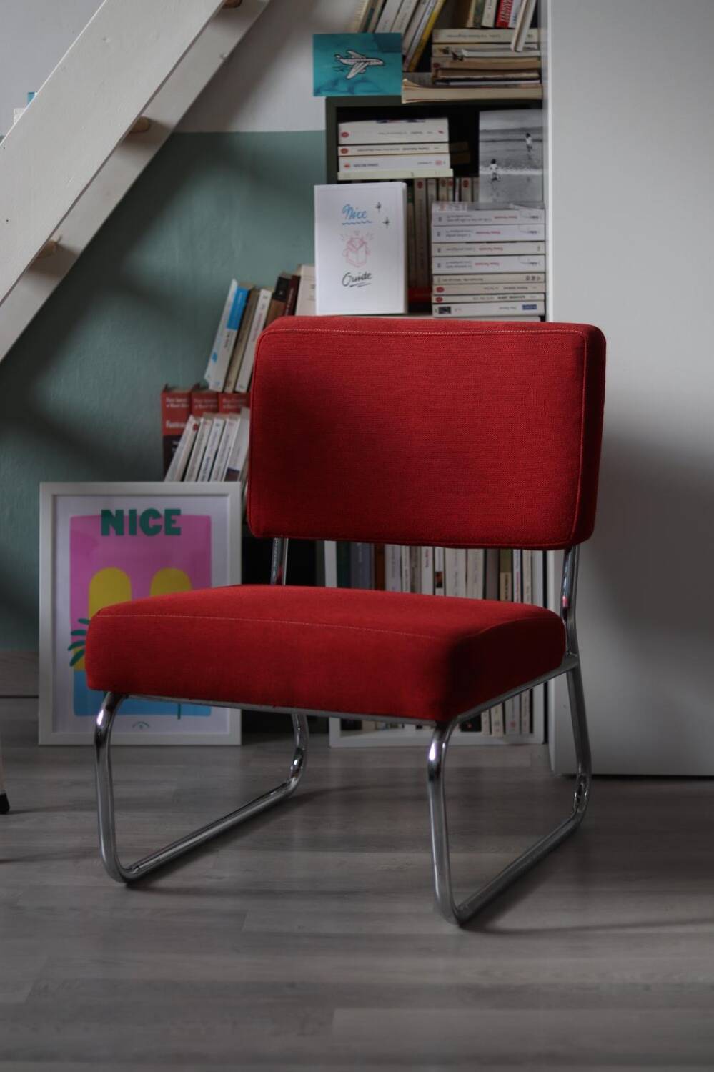 Vintage red armchair