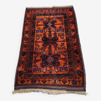 Persian carpet Afshar rust color 140x84 cm