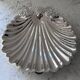 Large stainless steel seashell bowl