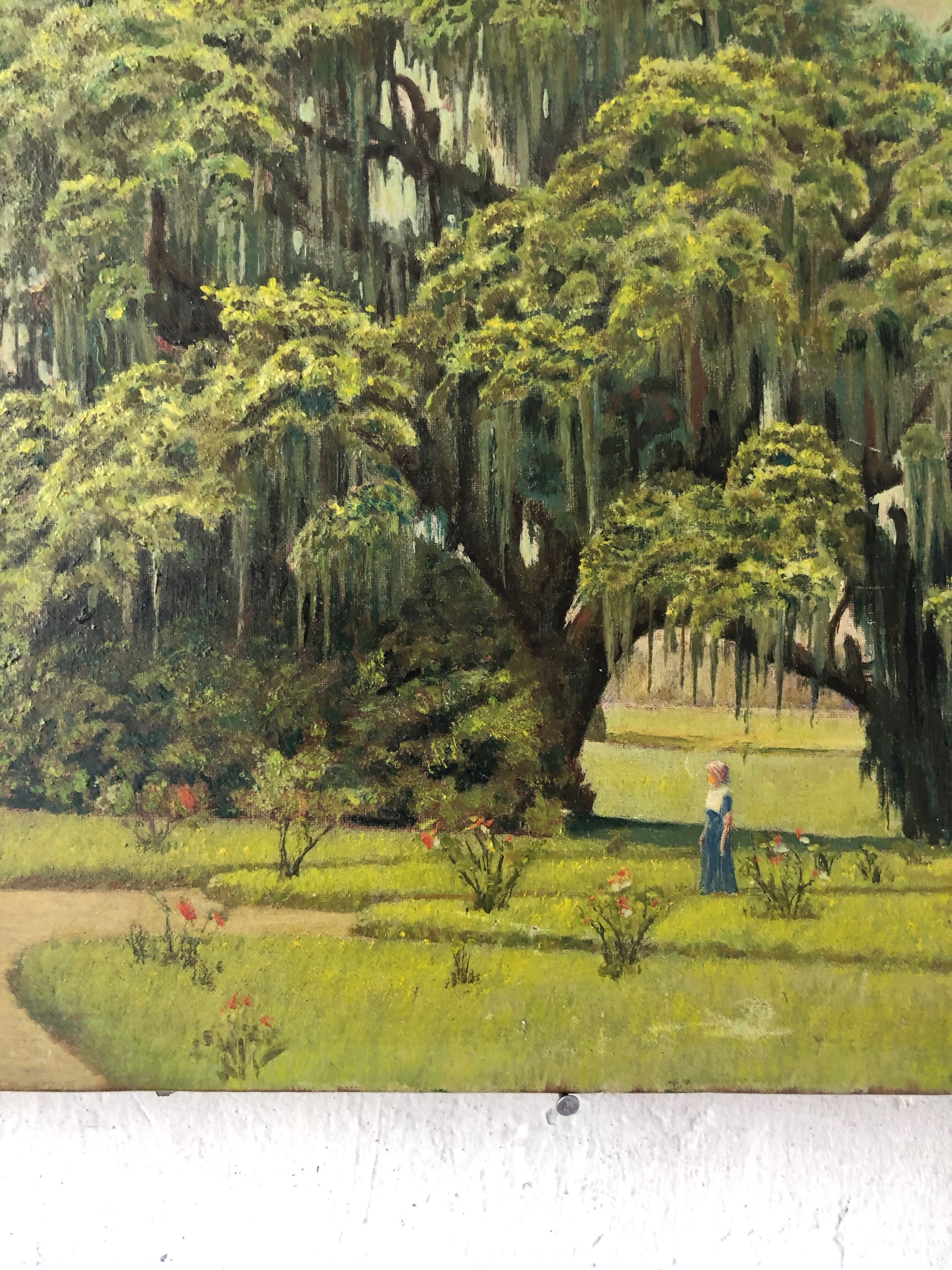 Oil painting on cardboard J.Ryck