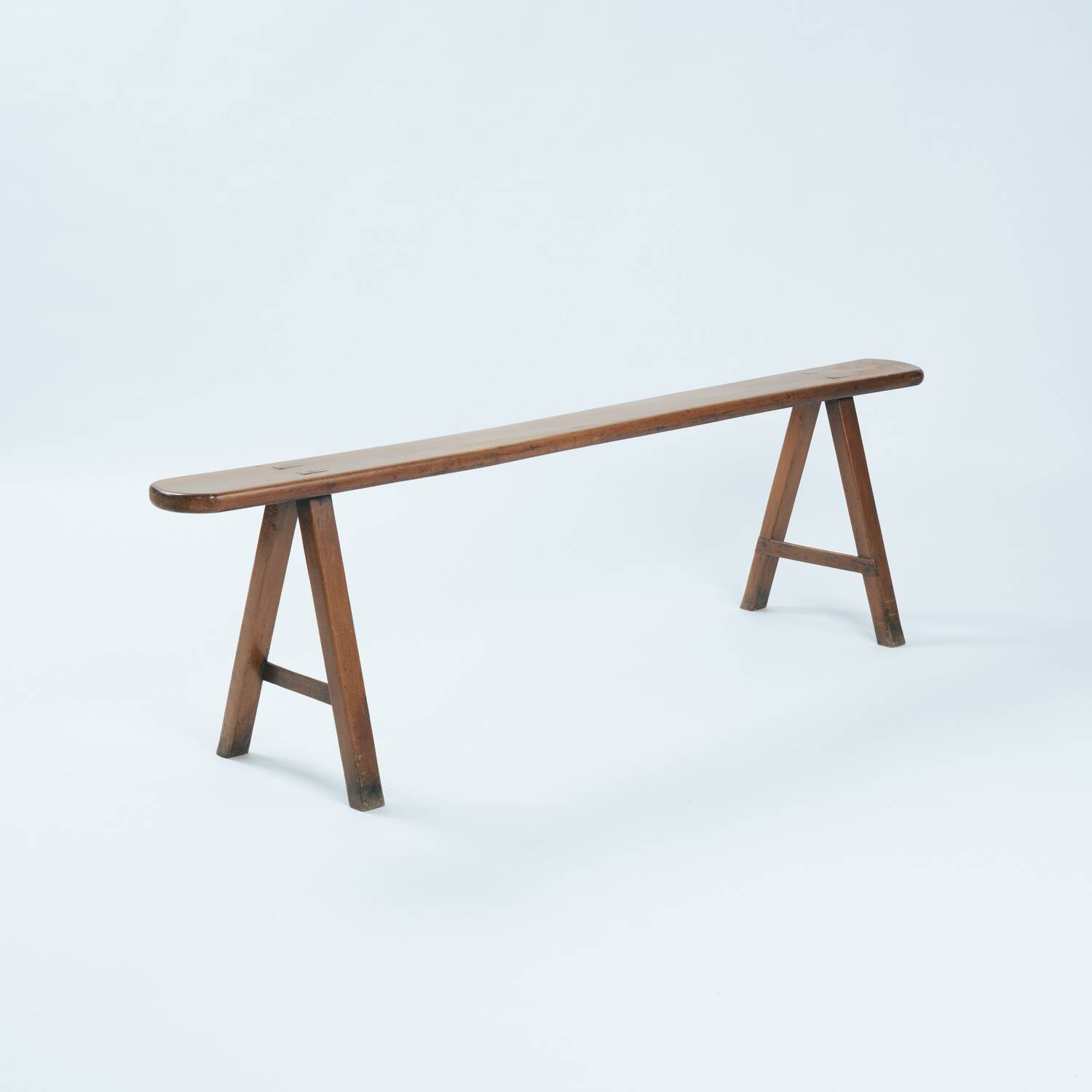 Banc en chêne de style Art Déco français, années 1930