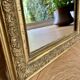 Antique gilded carved mirror - antique glass - vintage - Louis XVI