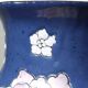 Large baluster vase in Chinese porcelain with vintage floral decoration from the 1970s-80s.