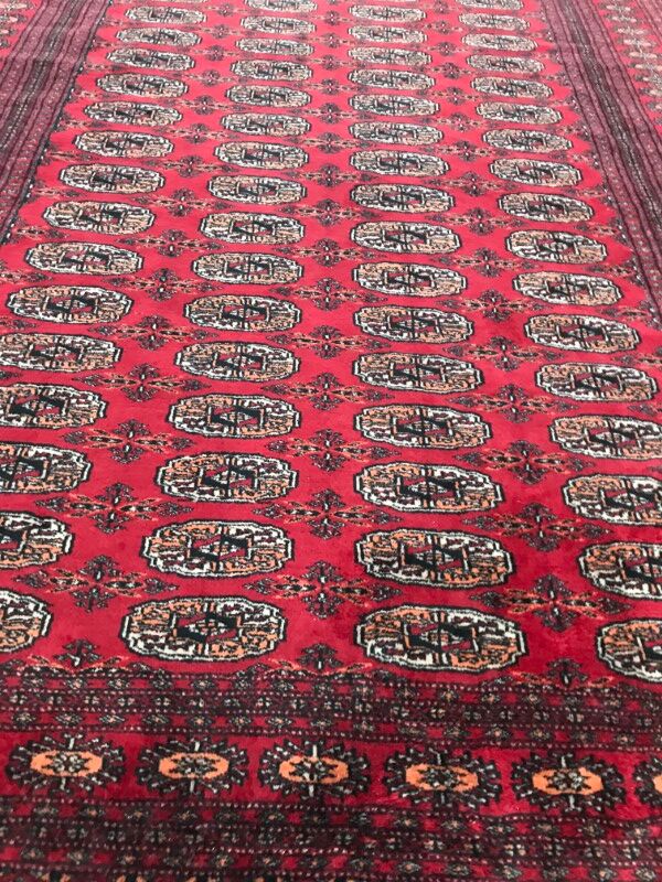 Nice vintage Bukhara of Pakistan carpet handmade 158 X 234 CM