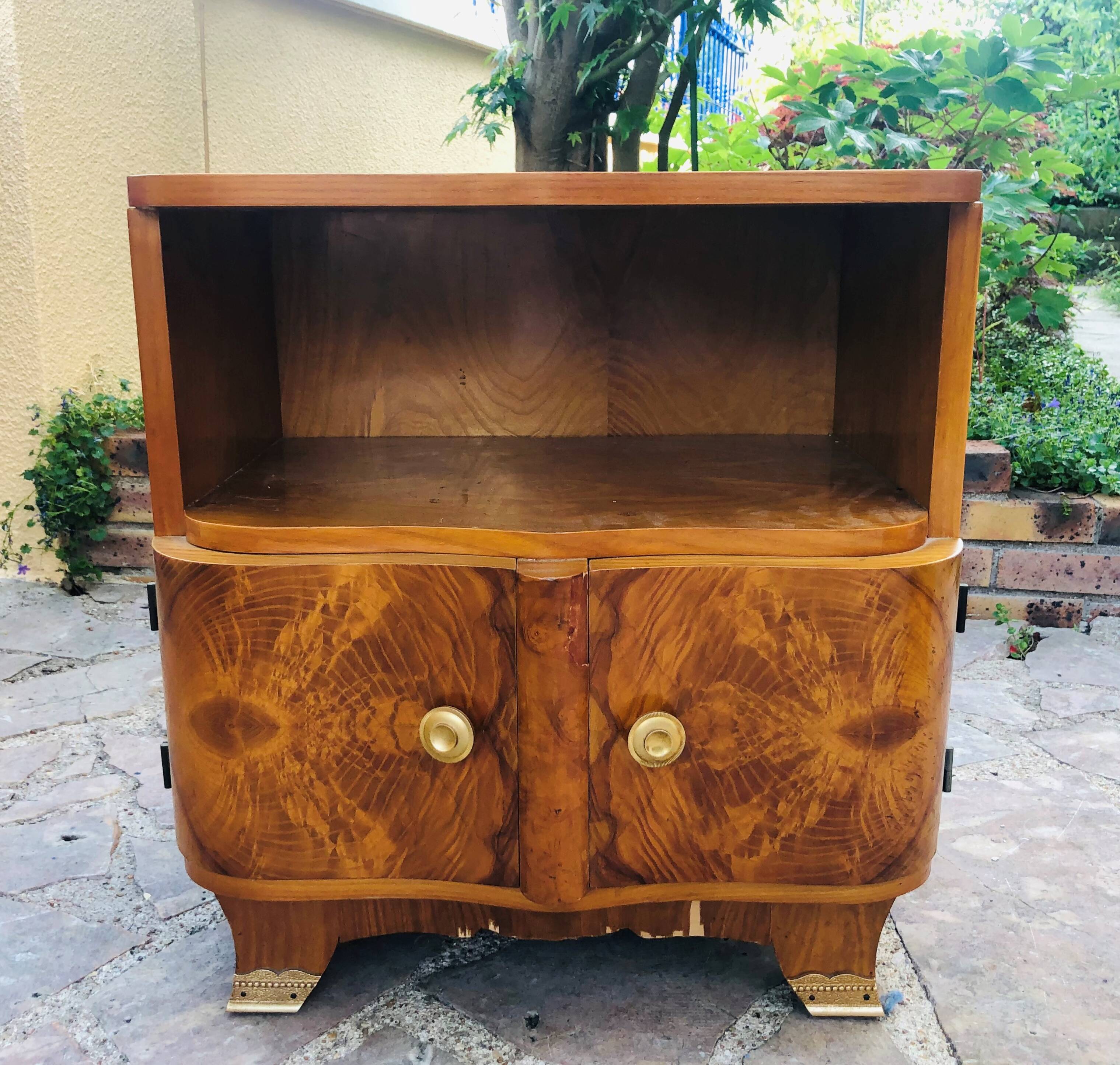 Pair of art deco bedside tables