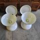 Pair of sgabello stools americano rises in bedside table