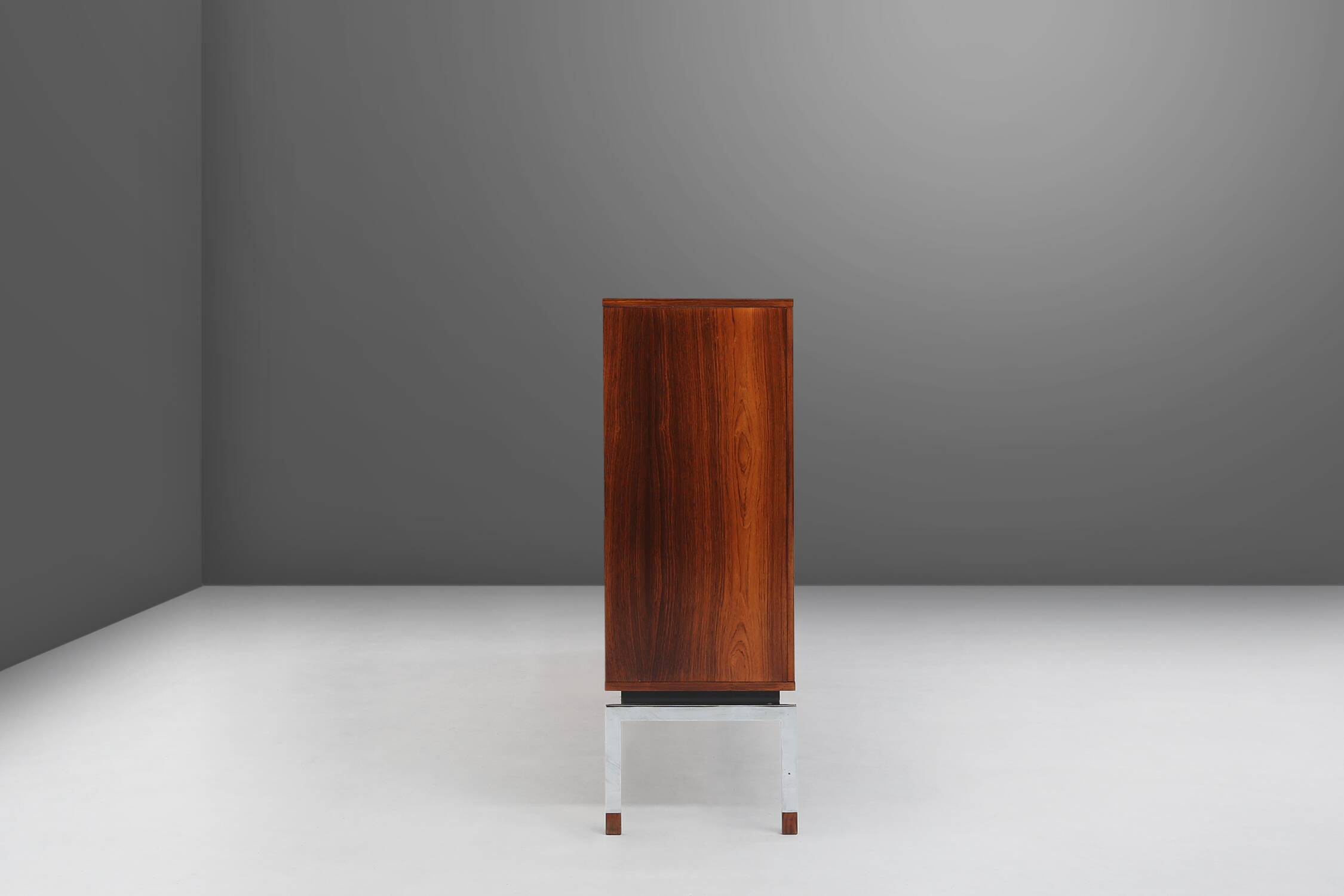 Belgian Mid-Century rosewood highboard 1960