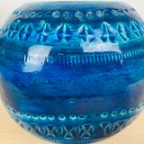 Ball vase Aldo Londi Rimini Blue for Bitossi