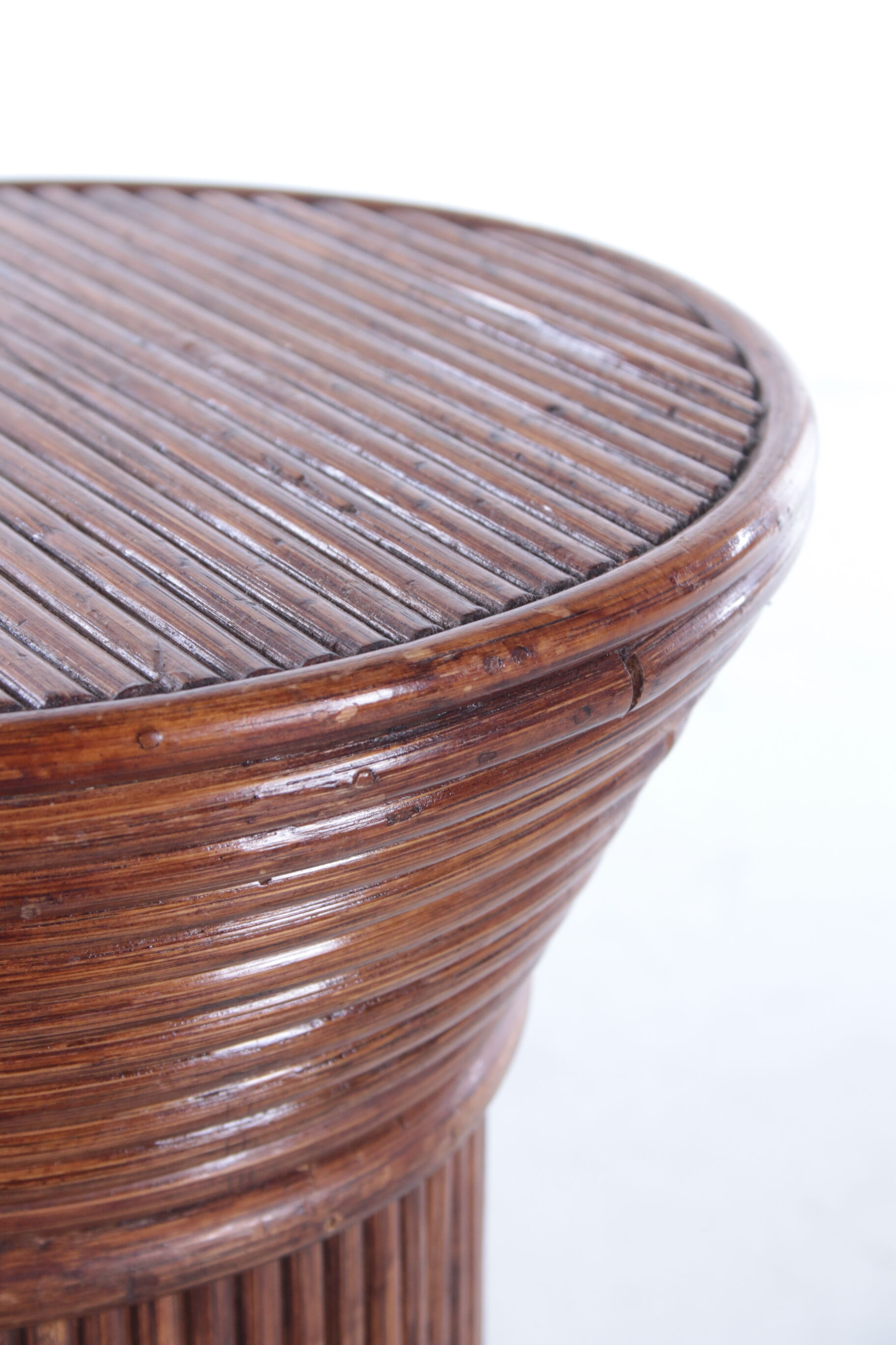 Vintage bamboo plants column or pedestal 1960s