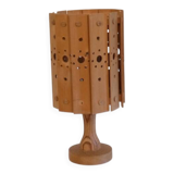 Vintage Scandinavian wooden lamp 1970