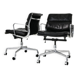 Set of 2 Armchairs by Charles & Ray Eames for Ring Mobelfabrikk Norway, 1970s