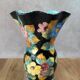 Vase Vallauris signed Gj – floral decoration