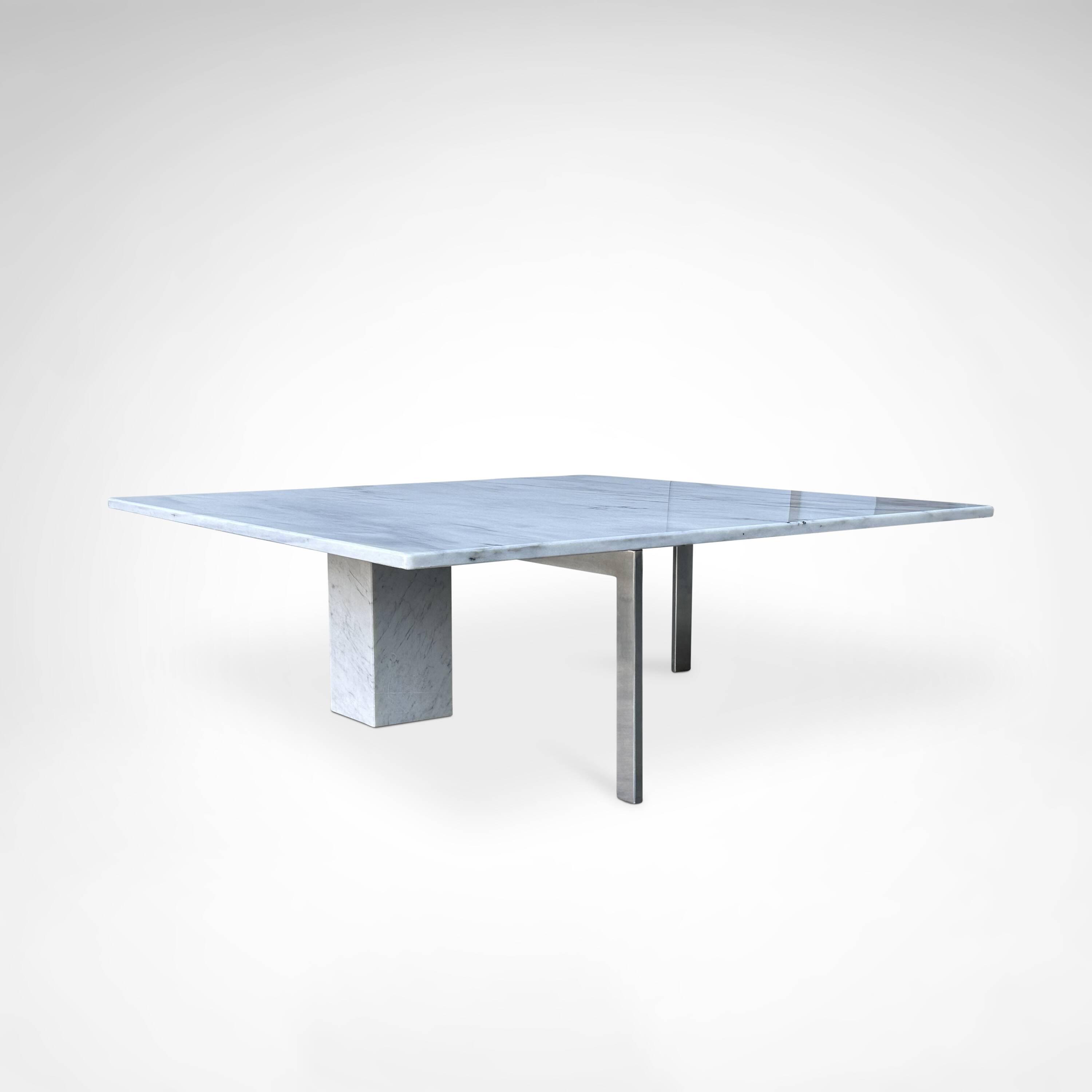 KW1 metal and marble coffee table by Hank Kwint for Metaform 1980s