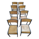 8 school chairs