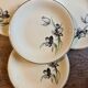 Set of 8 vintage dessert plates, Tulipe by Céranord