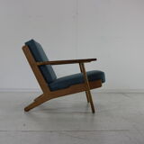 Complete danish design oakwood Hans Wegner lounge set