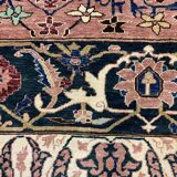 Unusual afghan wool ziegler rug 250x156 cm handmade chobi rug, purple beige blue