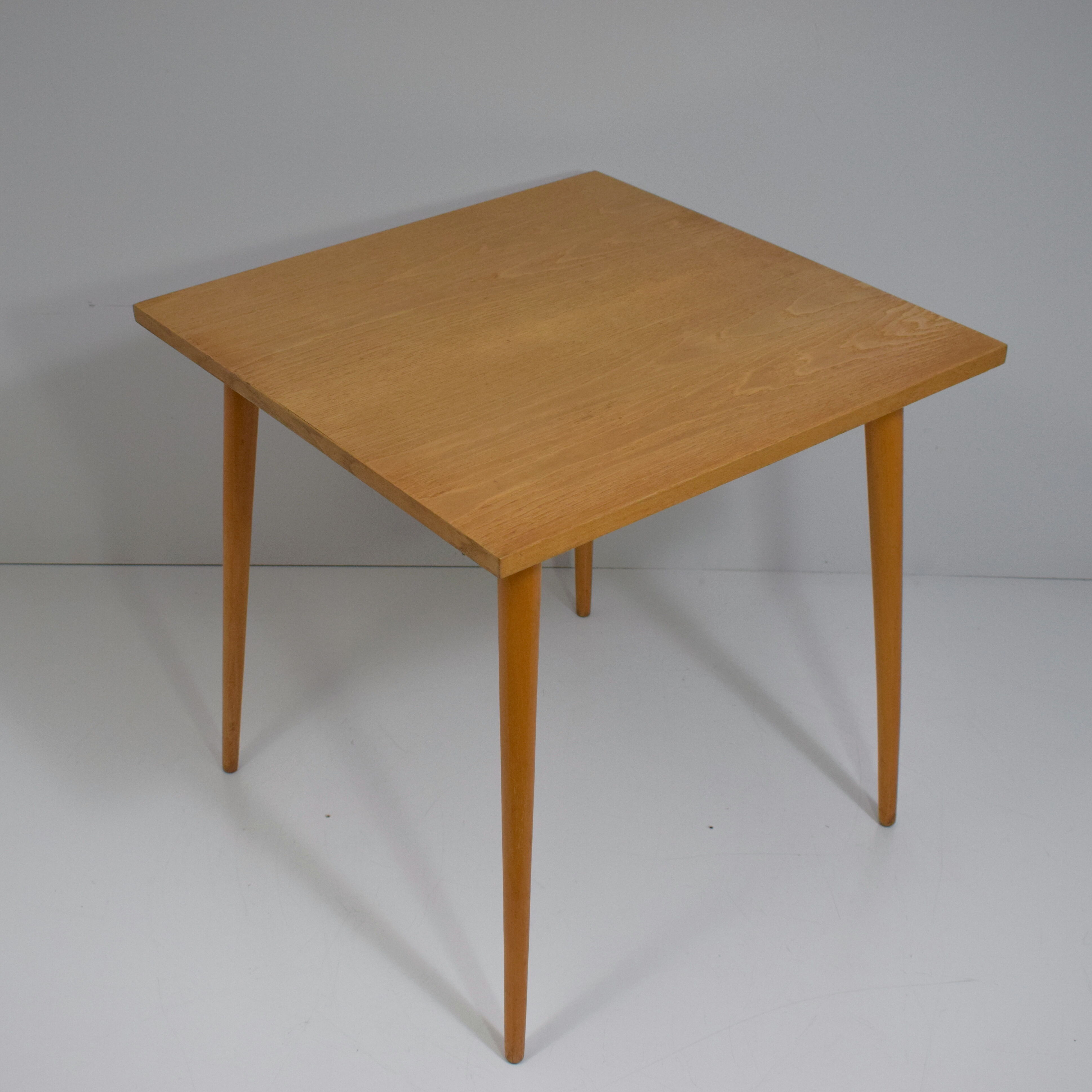 Square wooden table by Otto Bretschneider K.G.,1950