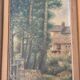Peinture ancienne encadrée - signée R Guillet - 1948