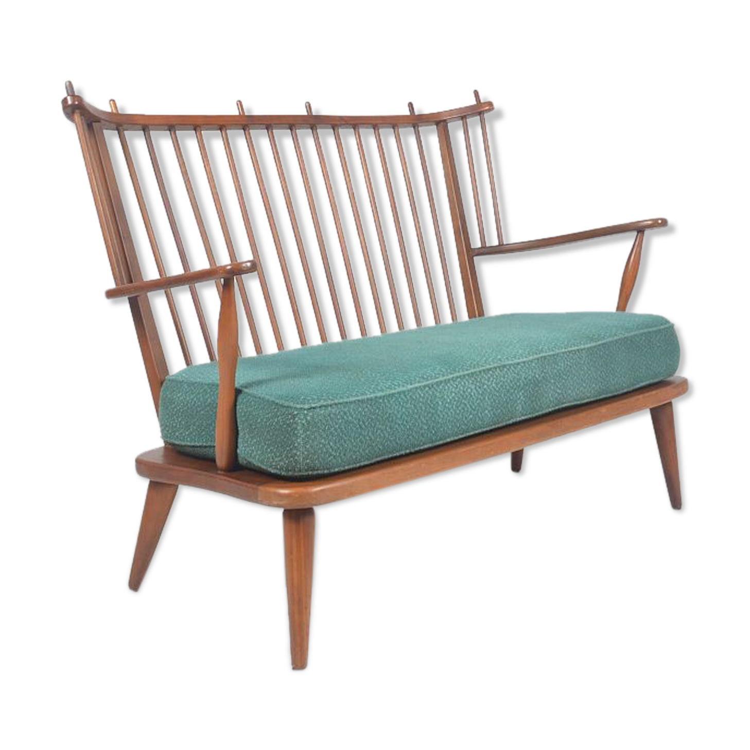 Mid-Century Scandinavian armchair with bars, 1950s