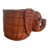 Wicker elephant basket