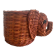 Wicker elephant basket