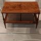 Coffee table / side table in mahogany with a rattan shelf.