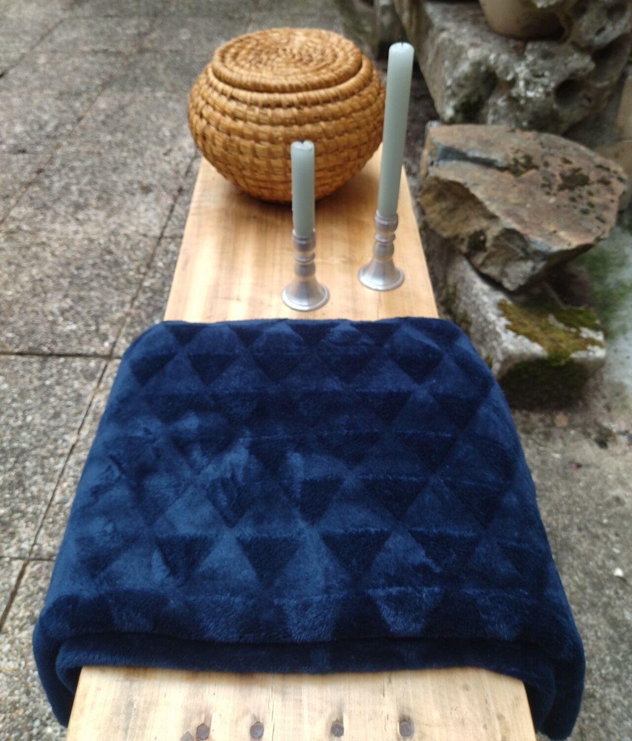 Beech farm bench