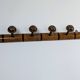 Vintage bamboo carved wood coat rack with 7 hooks – Natural elegance
