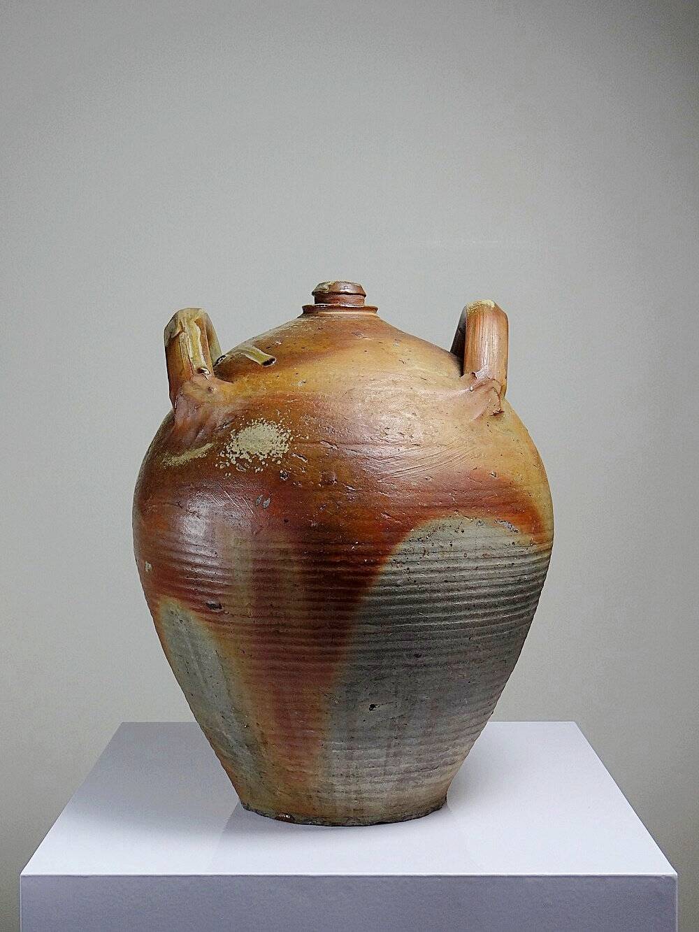 XXL stoneware jar, antique 19th century, French craftsmanship, Puisaye