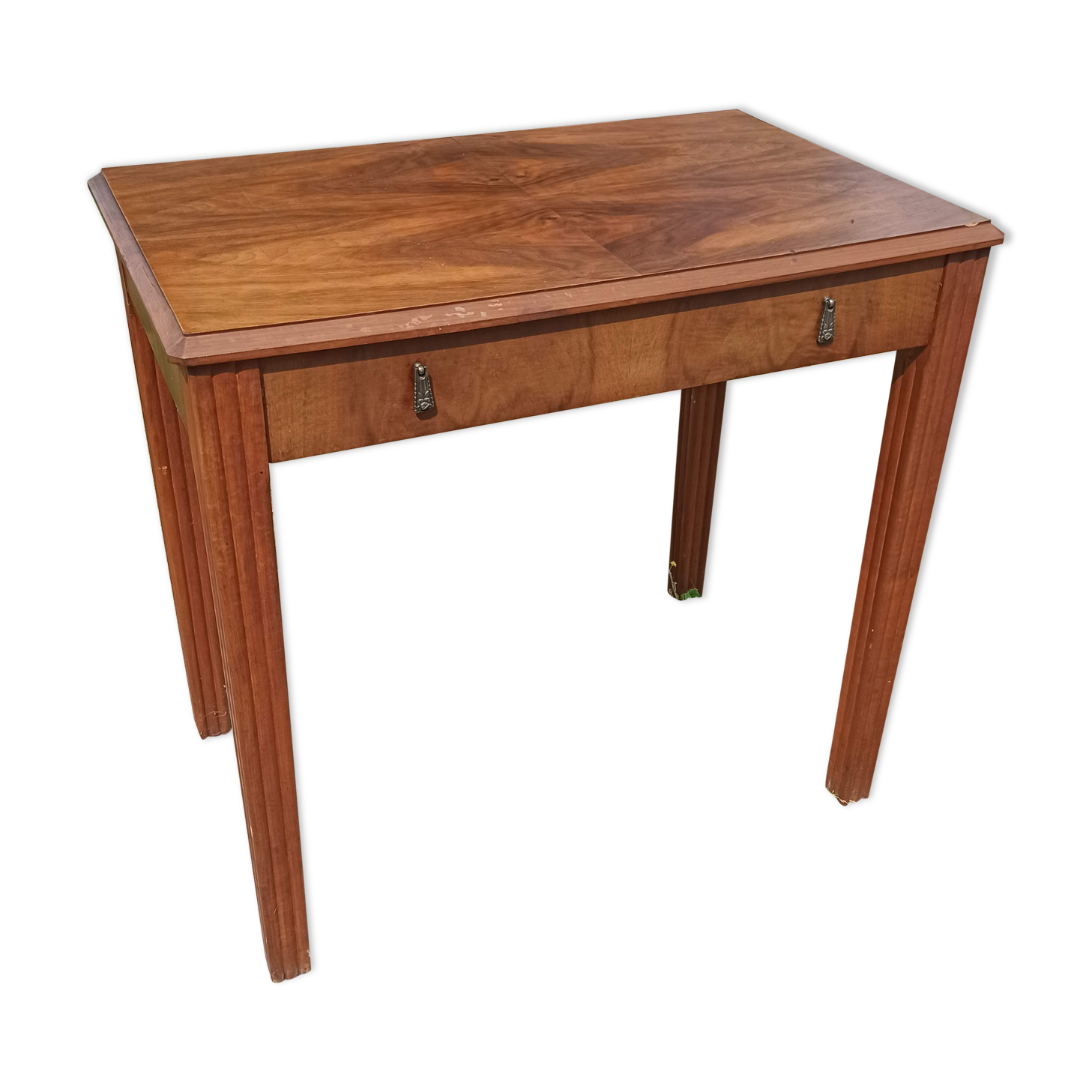 Bureau table des années 50 Art Déco tiroir en façade