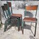 Set of 4 school chairs