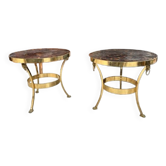 Paire de tables en laiton